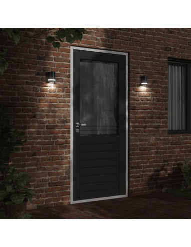 Applique per Esterni Nera in Alluminio Pressofuso