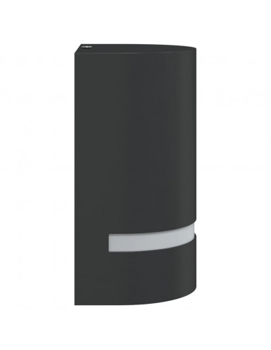 Applique per Esterni Nera in Alluminio Pressofuso