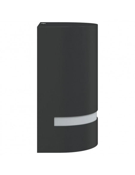 Applique per Esterni Nera in Alluminio Pressofuso
