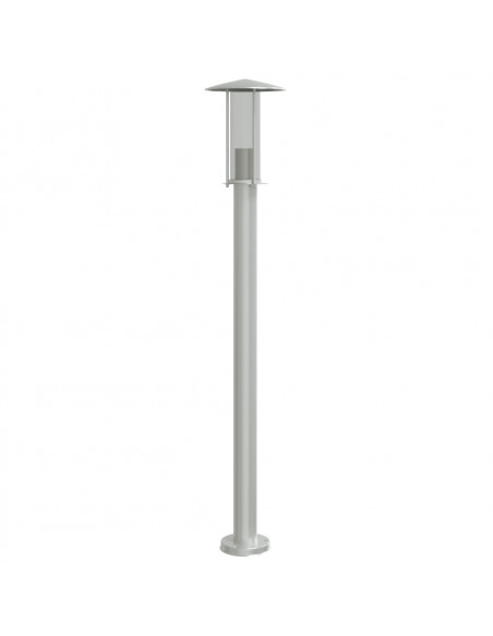 Lampada da Terra per Esterni Argento 100 cm in Acciaio Inox