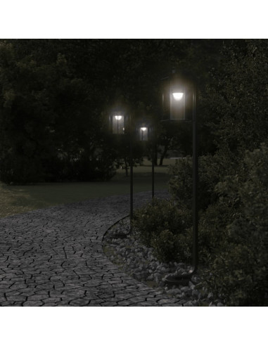 Lampada da Terra per Esterni Argento 100 cm in Acciaio Inox