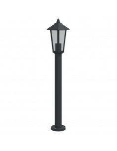 Lampada da Terra per Esterni Nera 80 cm in Acciaio Inox 2