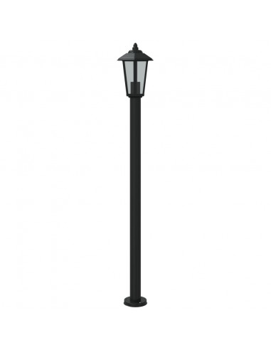 Lampada da Terra per Esterni Argento 120 cm in Acciaio Inox