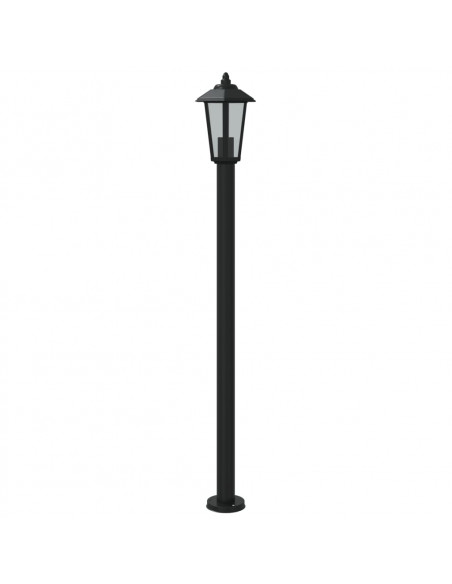 Lampada da Terra per Esterni Argento 120 cm in Acciaio Inox