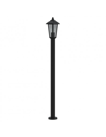 Lampada da Terra per Esterni Argento 120 cm in Acciaio Inox