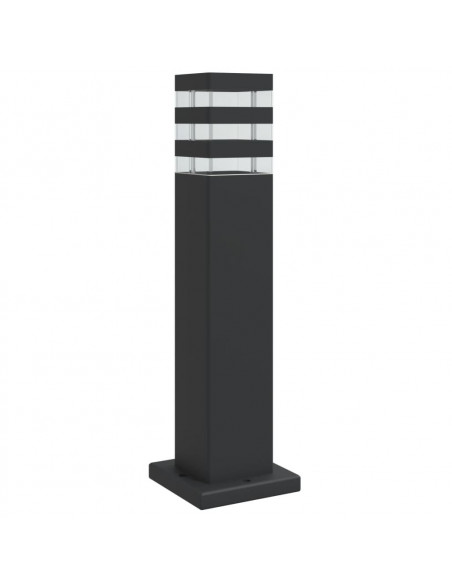 Lampada da Terra per Esterni Nera 50 cm in Alluminio