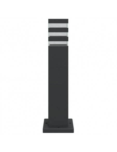 Lampada da Terra per Esterni Nera 50 cm in Alluminio