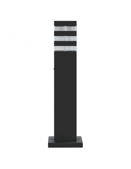 Lampada da Terra per Esterni Nera 50 cm in Alluminio