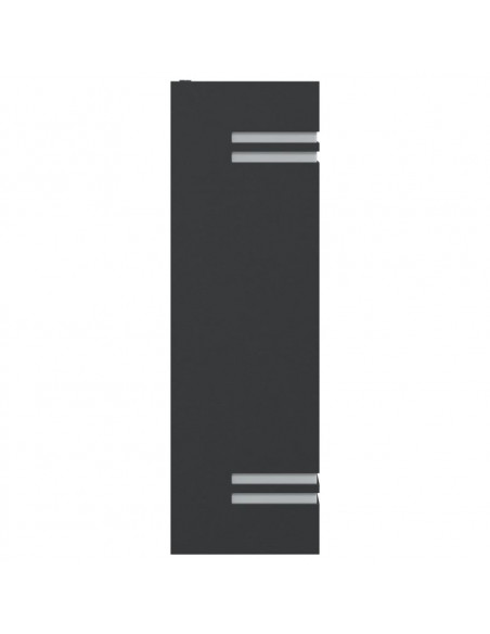 Applique da Esterno 2 pz Nere in Acciaio Inossidabile