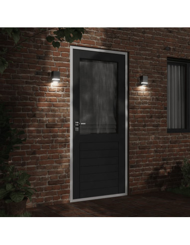 Applique da Esterno Nera in Acciaio Inossidabile