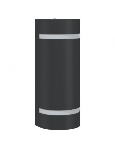 Applique per Esterni Nera in Alluminio Pressofuso