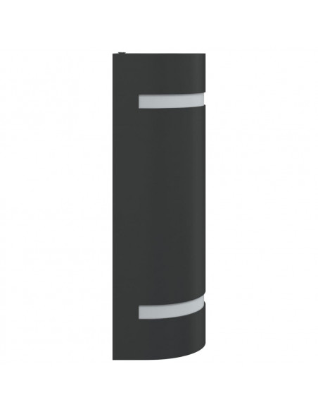 Applique per Esterni Nera in Alluminio Pressofuso