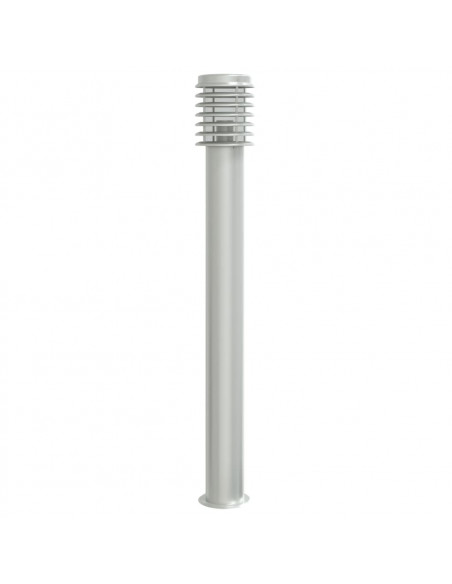 Lampada da Terra per Esterni Argento 110 cm in Acciaio Inox