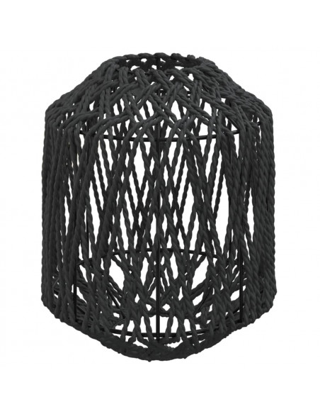 Paralume Nero Ø23x28 cm Ferro e Carta