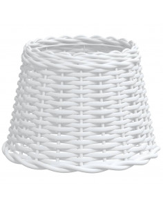 Paralume Bianco Ø30x20 cm in Vimini 2