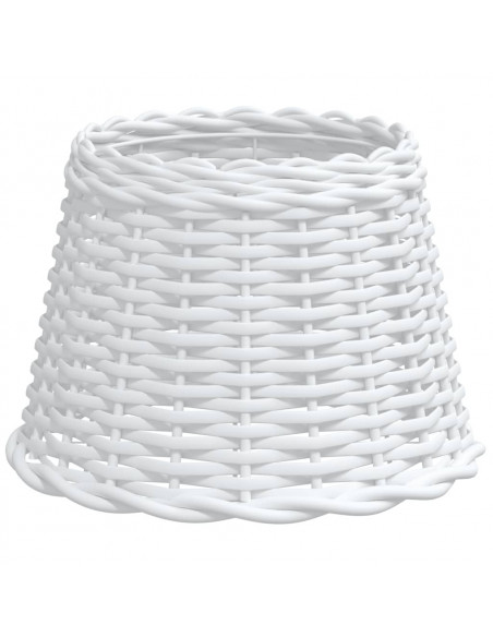 Paralume Bianco Ø30x20 cm in Vimini
