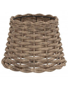 Paralume Marrone Ø20x15 cm in Vimini 2