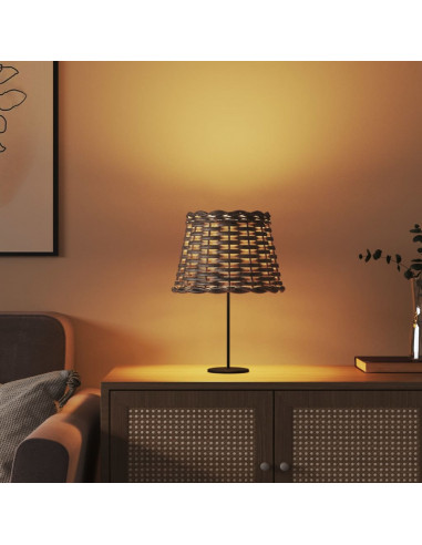 Paralume Marrone Ø20x15 cm in Vimini