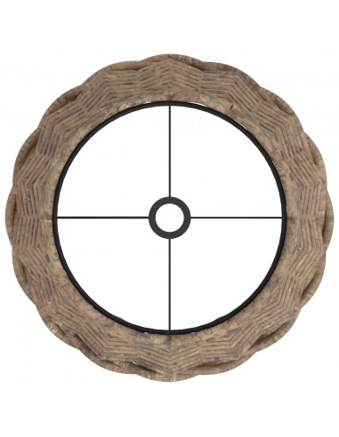 Paralume Marrone Ø20x15 cm in Vimini