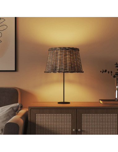 Paralume Marrone Ø45x28 cm in Vimini