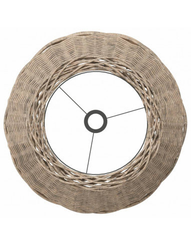 Paralume da Soffitto Marrone Ø50x30 cm in Vimini