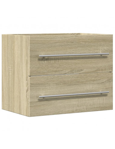 Mobile Lavabo Rovere Sonoma 60x38,5x48 cm in Legno Multistrato