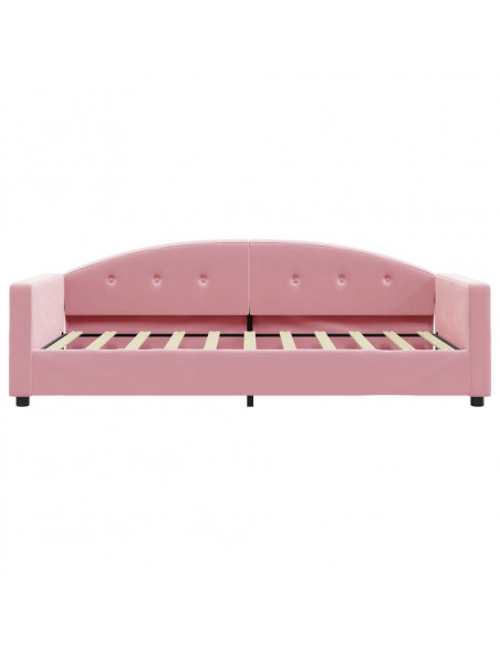 Letto da Giorno Rosa 80x200 cm in Velluto