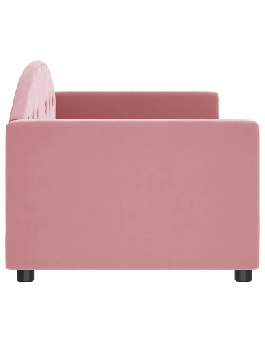 Letto da Giorno Rosa 80x200 cm in Velluto