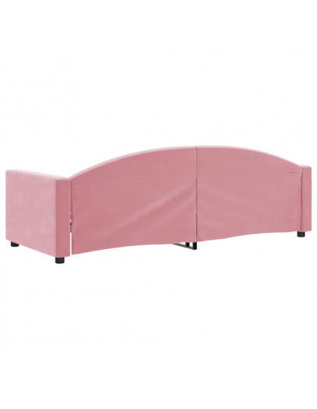 Letto da Giorno Rosa 80x200 cm in Velluto