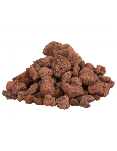 Rocce Vulcaniche 10 kg Rosse 1-2 cm