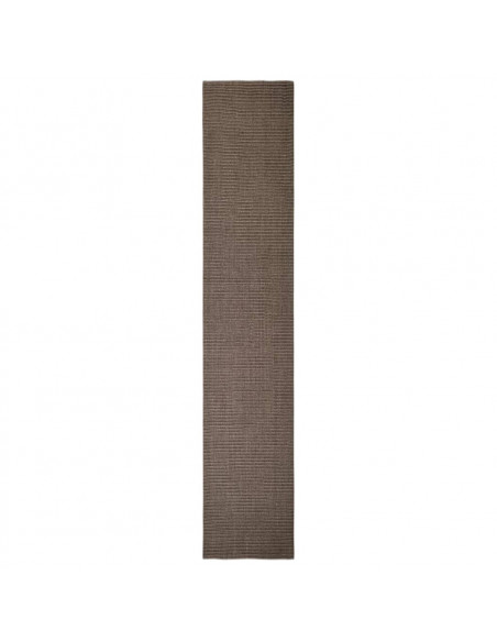 Tappeto in Sisal per Tiragraffi Marrone 66x350 cm