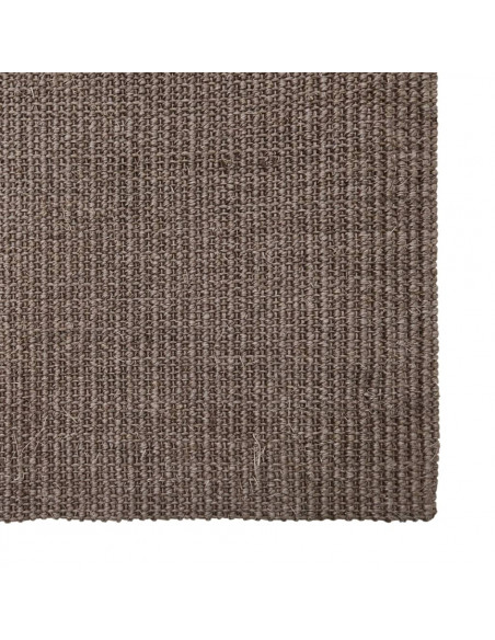 Tappeto in Sisal per Tiragraffi Marrone 80x300 cm