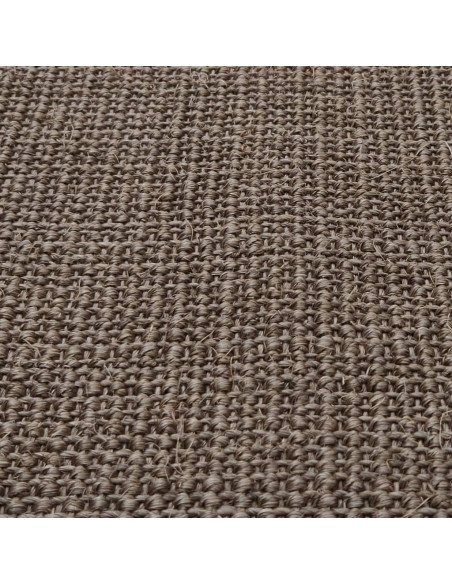 Tappeto in Sisal per Tiragraffi Marrone 80x300 cm