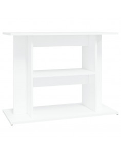 Supporto per Acquario 80x35x60 cm in Legno Multistrato Bianco 2