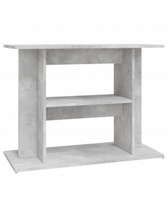Supporto Acquario 80x35x60 cm Legno Multistrato Grigio Cemento 2