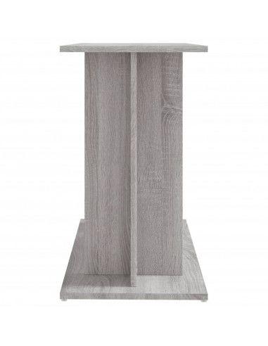 Supporto Acquario 80x35x60cm in Legno Multistrato Grigio Sonoma
