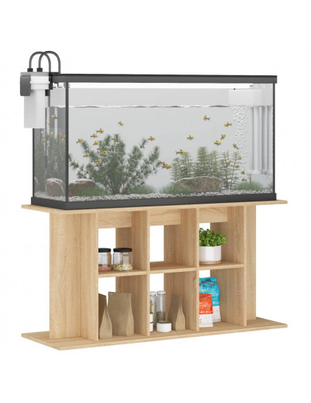 Supporto Acquario 120x40x60 cm Legno Multistrato Rovere Sonoma