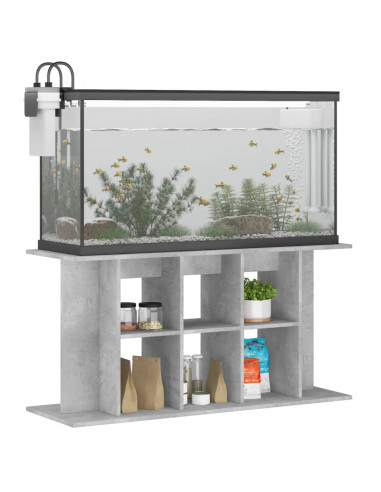 Supporto Acquario 120x40x60 cm Legno Multistrato Grigio Cemento