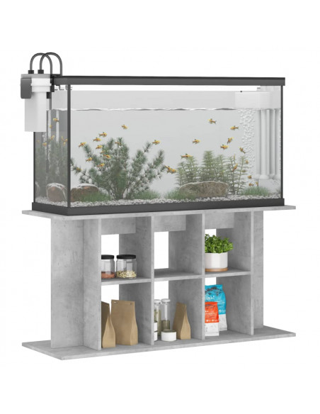 Supporto Acquario 120x40x60 cm Legno Multistrato Grigio Cemento
