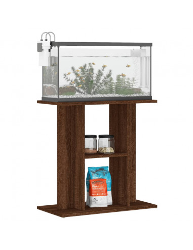 Supporto Acquario 60x30x60 cm Legno Multistrato Rovere Marrone