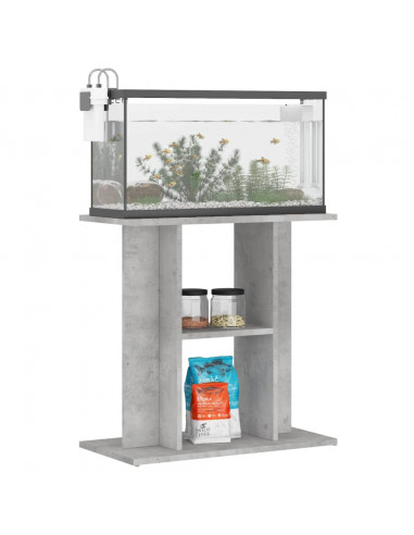 Supporto Acquario 60x30x60 cm Legno Multistrato Grigio Cemento