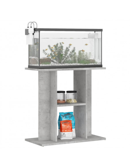 Supporto Acquario 60x30x60 cm Legno Multistrato Grigio Cemento