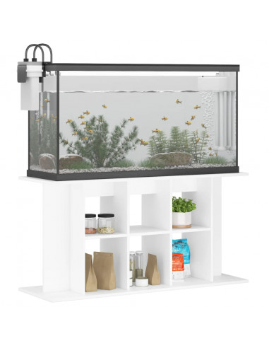 Supporto per Acquario 120x40x60 cm in Legno Multistrato Bianco