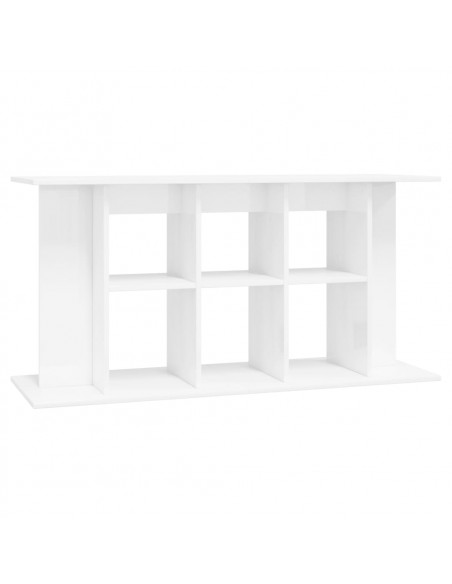 Supporto Acquario 120x40x60 cm Legno Multistrato Bianco Lucido