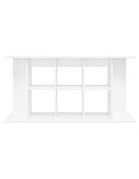 Supporto Acquario 120x40x60 cm Legno Multistrato Bianco Lucido