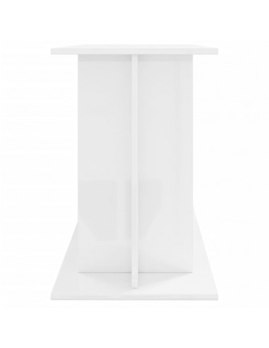 Supporto Acquario 120x40x60 cm Legno Multistrato Bianco Lucido
