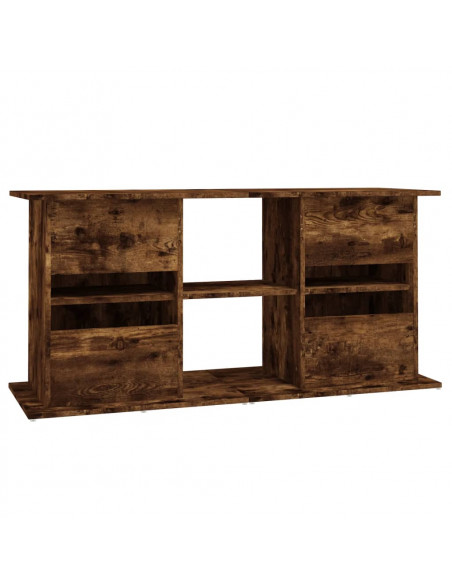 Supporto Acquario 121x41x58 cm in Legno Multistrato Rovere Fumo