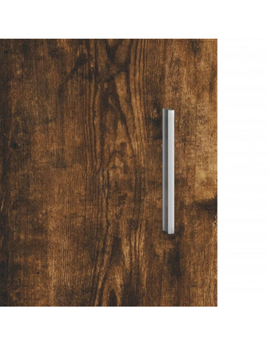 Supporto Acquario 121x41x58 cm in Legno Multistrato Rovere Fumo