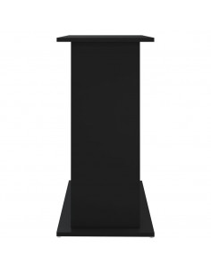 Supporto per Acquario 81x36x73 cm in Legno Multistrato Nero 2