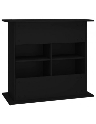 Supporto per Acquario 81x36x73 cm in Legno Multistrato Nero
